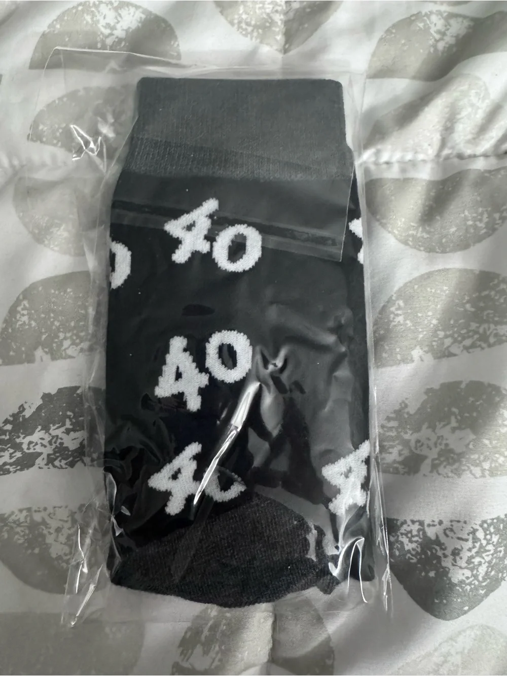 Black 'It Took 40 Years' Novelty Socks